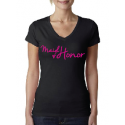"Maid of Honor" V-neck Tee