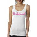 "Bridesmaid" Boyfriend Tank